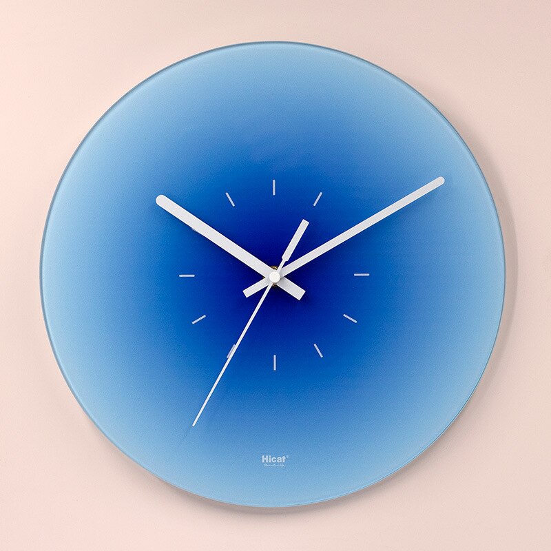 Mogendo | Luxury Wall Clock Made of Glass Blue