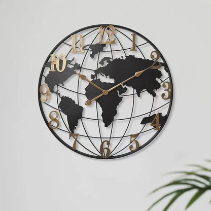 Mogendo | 60cm Large World Map Wall Clock
