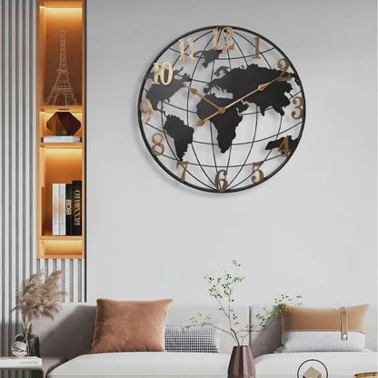 Mogendo | 60cm Large World Map Wall Clock