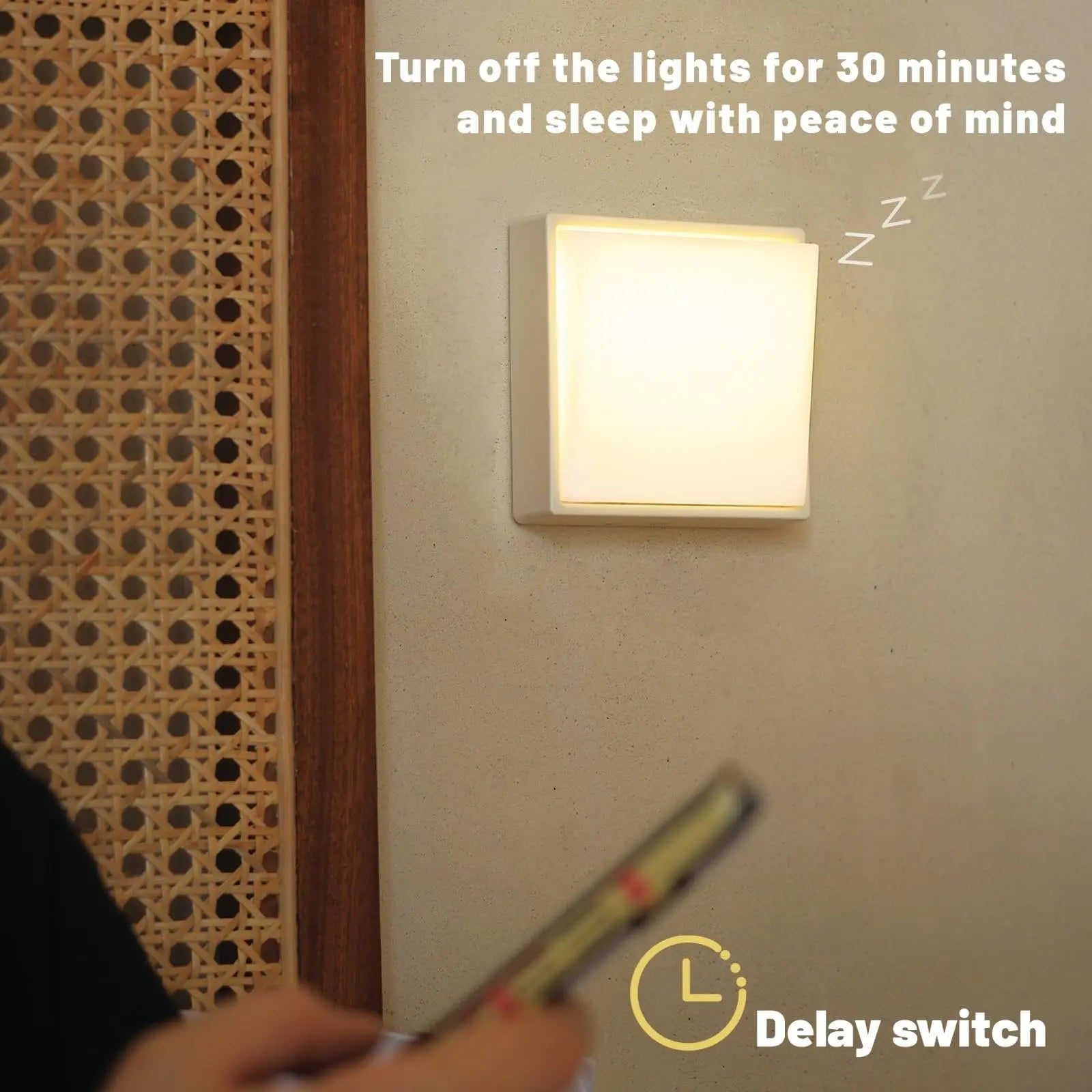 Mogendo | Wireless dimmable night light – Rechargeable with timer & magnet attachment