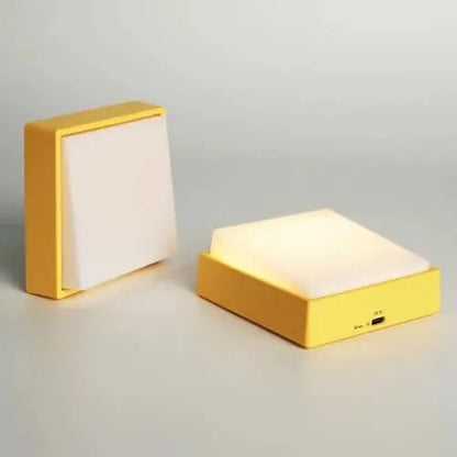 Mogendo | Wireless dimmable night light – Rechargeable with timer & magnet attachment Yellow