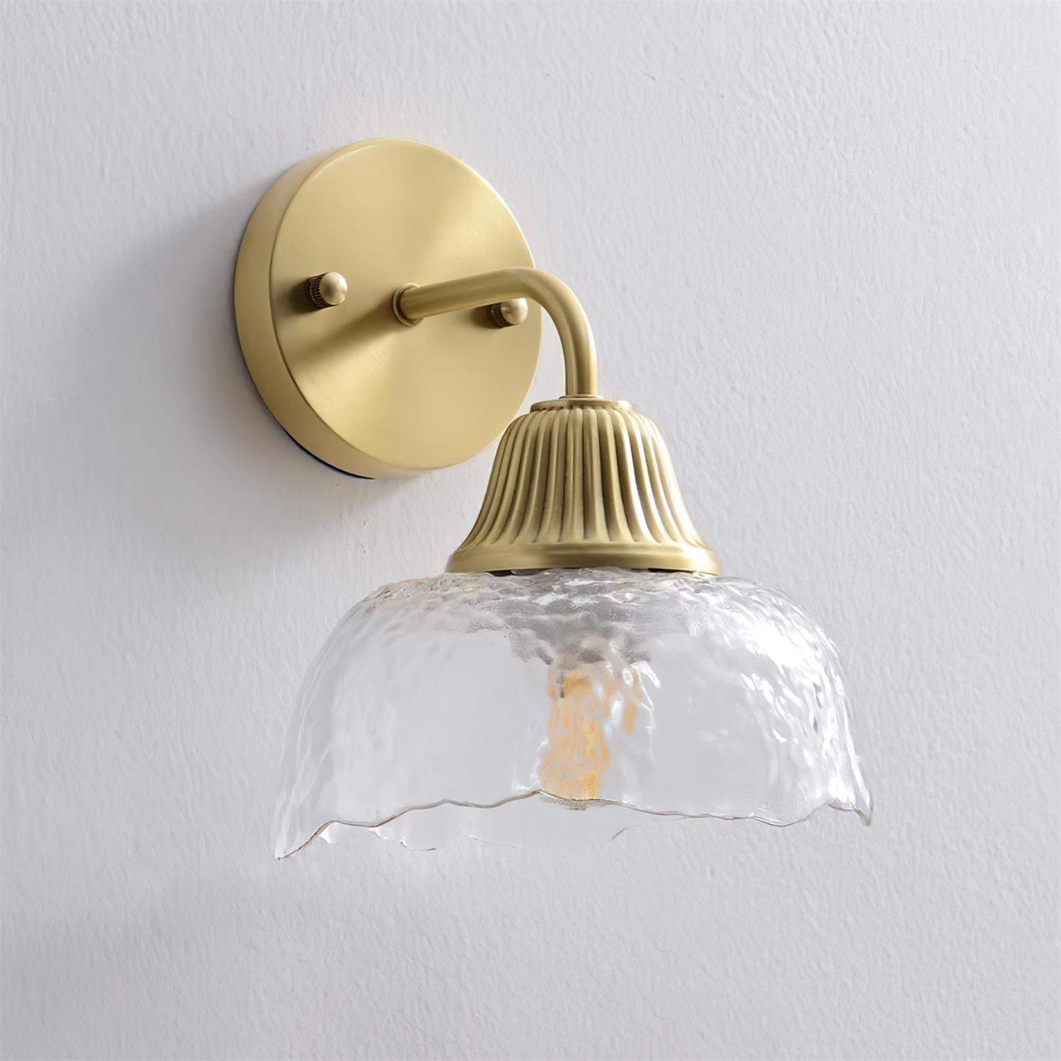 Mogendo | Lunara Wall Lamp Brass & Clear