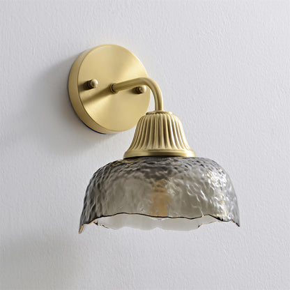 Mogendo | Lunara Wall Lamp Brass & Smoke Gray