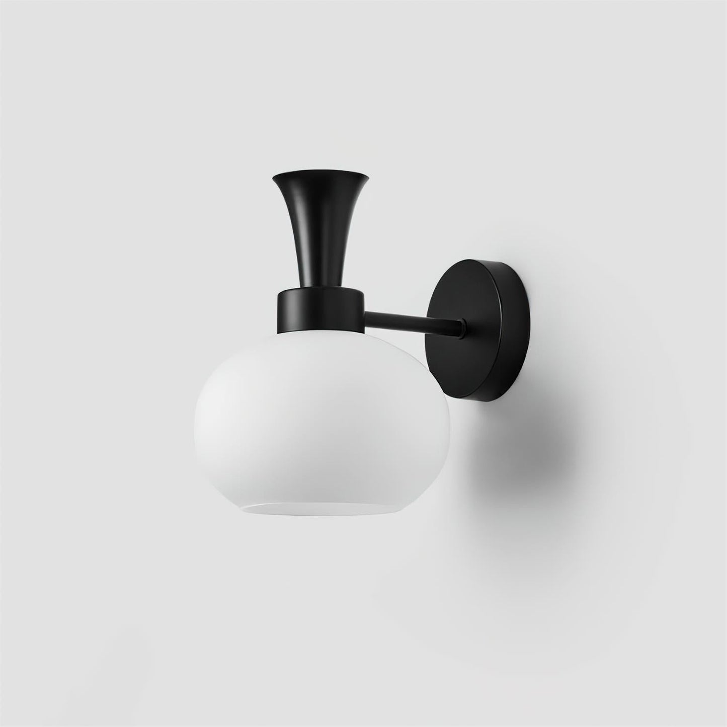 Mogendo | Mareli Wall Lamp W 18cm x H 23cm W 7″ x H 9″ Black & White