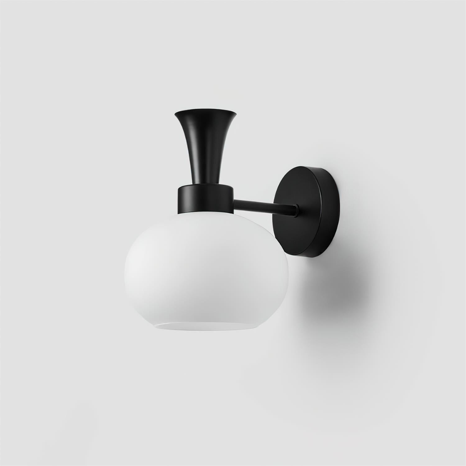 Mogendo | Mareli Wall Lamp W 18cm x H 23cm W 7″ x H 9″ Black & White