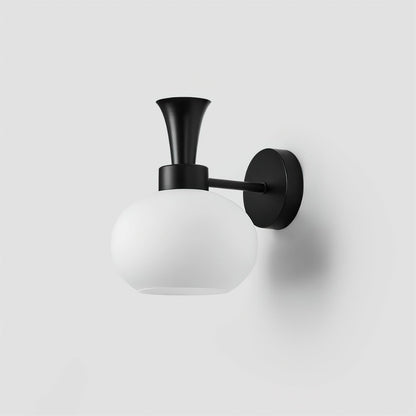 Mogendo | Mareli Wall Lamp W 18cm x H 23cm W 7″ x H 9″ Black & White