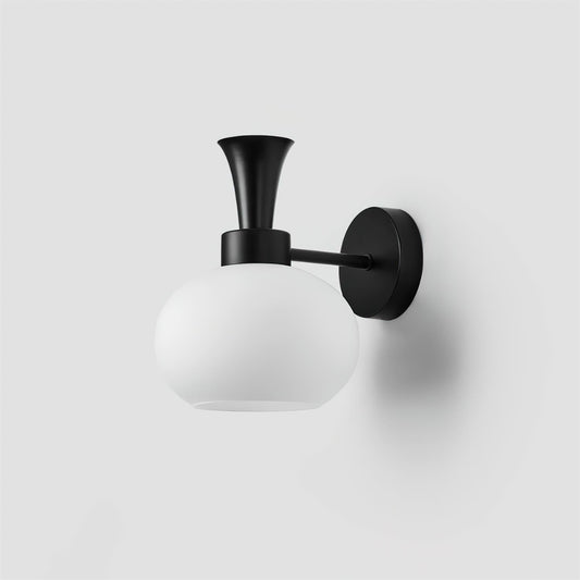 Mogendo | Mareli Wall Lamp W 18cm x H 23cm W 7″ x H 9″ Black & White