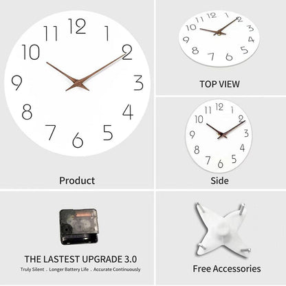 Mogendo | Simple Colored Silent Wall Clock 12 Inch