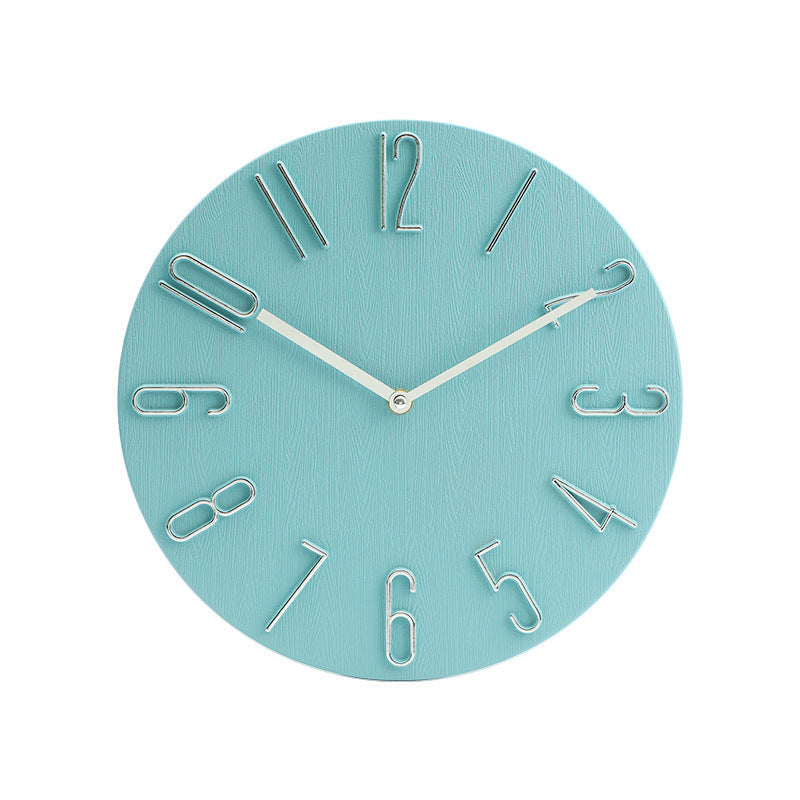 Mogendo | Simple Minimalistic Wall Decoration Clock Tiffany Blue