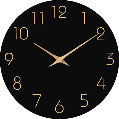 Mogendo | Simple Colored Silent Wall Clock 12 Inch Black