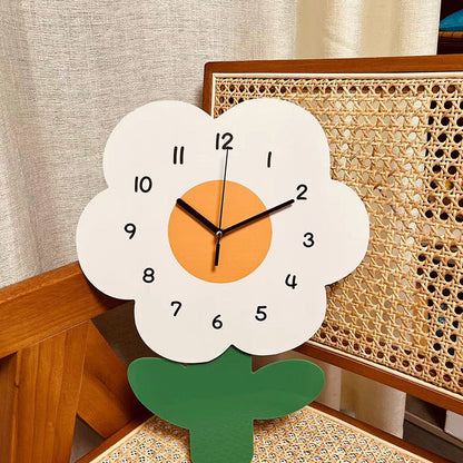 Mogendo | Flower Silent Wall Clock for Living Room 12 Inch