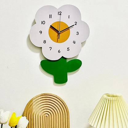 Mogendo | Flower Silent Wall Clock for Living Room 12 Inch