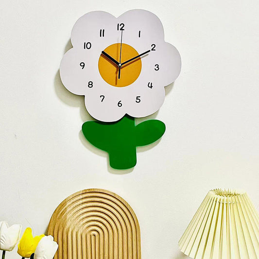 Mogendo | Flower Silent Wall Clock for Living Room 12 Inch