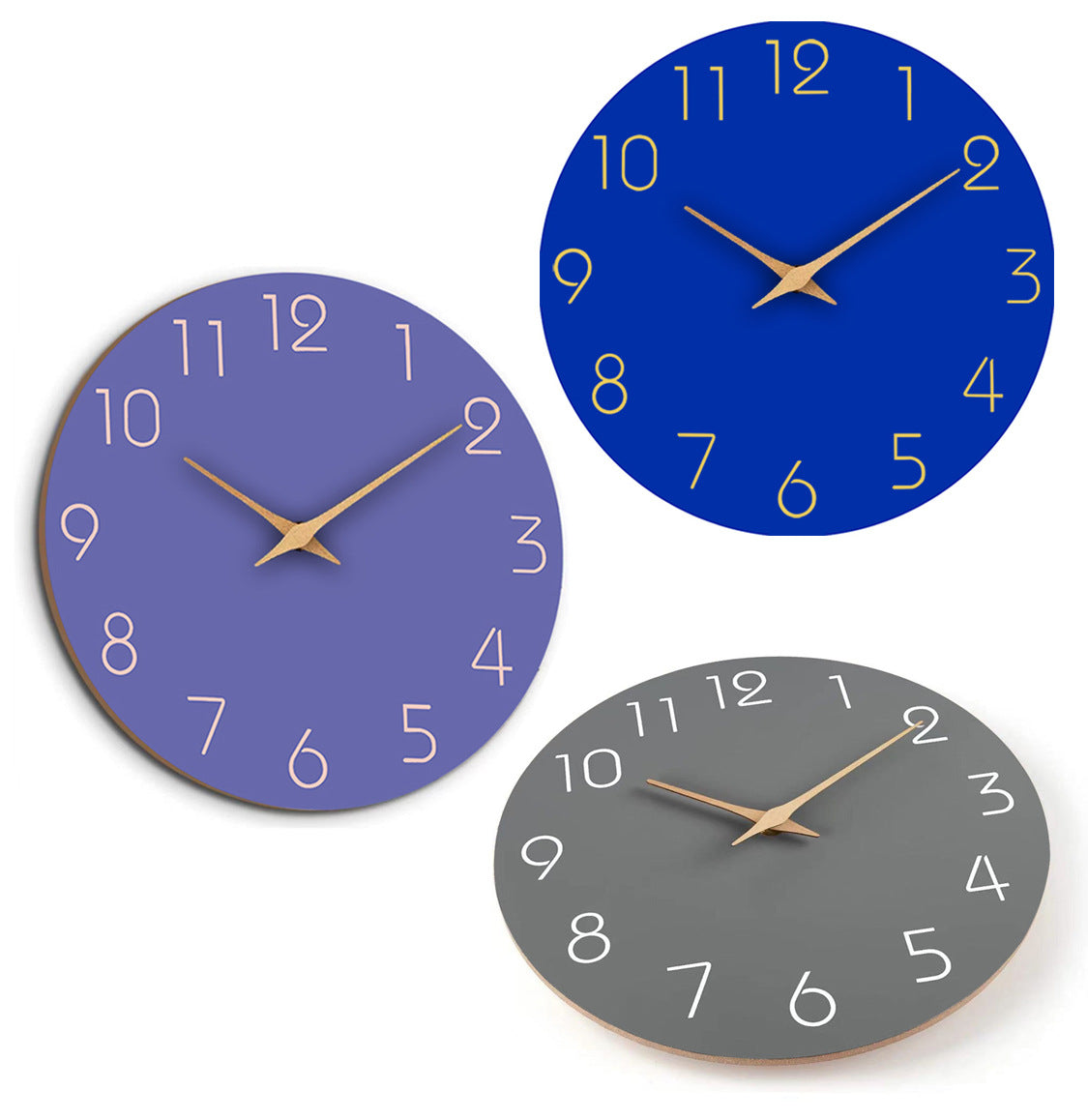Mogendo | Simple Colored Silent Wall Clock 12 Inch