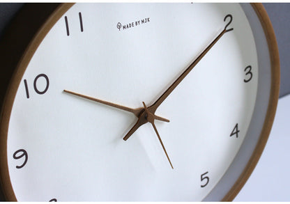 Mogendo | Simple analog solid wood wall clock for home – timeless and elegant!