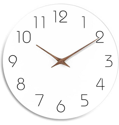 Mogendo | Simple Colored Silent Wall Clock 12 Inch White