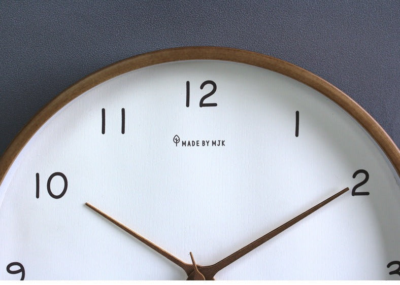 Mogendo | Simple analog solid wood wall clock for home – timeless and elegant!