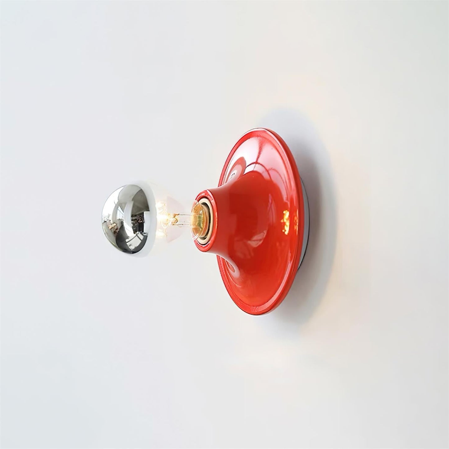 Mogendo | Radiora Wall Lamp W 15cm x H 13cm W 5.9″ x H 5.1″ Red