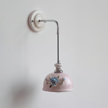 Mogendo | Roselune Wall Lamp Model D W 18cm x H 17cm W 7″ x H 6.7″ Pink