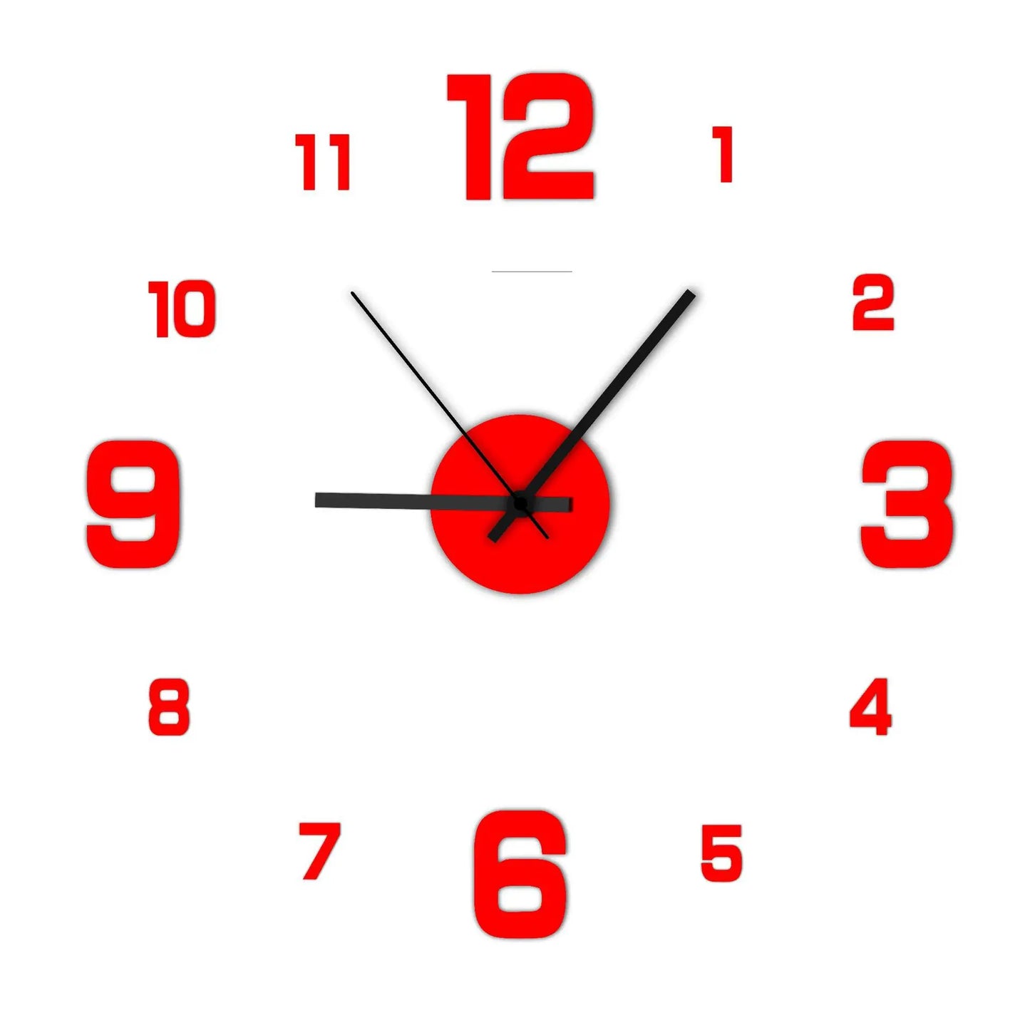 Mogendo | Creative frameless wall clock Rot