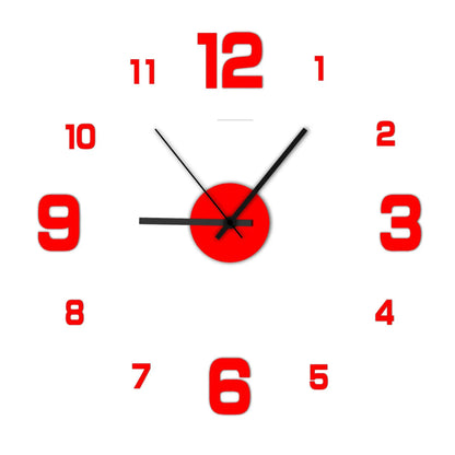 Mogendo | Creative frameless wall clock Rot