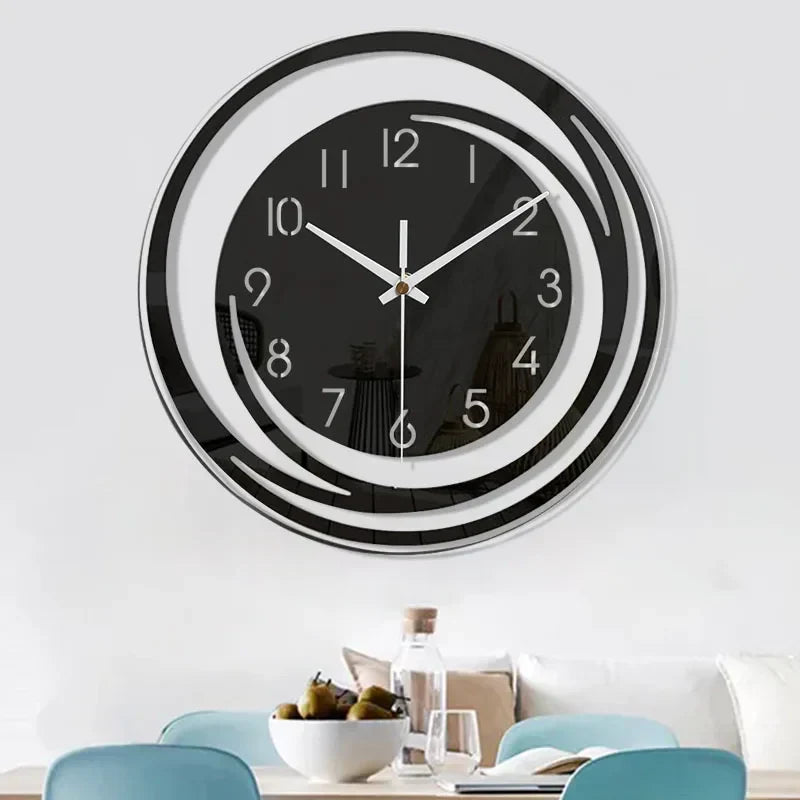 Mogendo | Acrylic Wall Clock - Scandinavian Design - Black - Clock