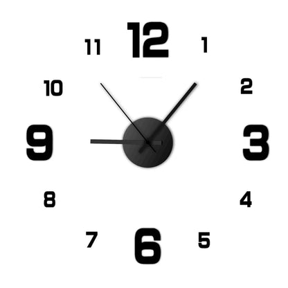 Mogendo | Creative frameless wall clock Black
