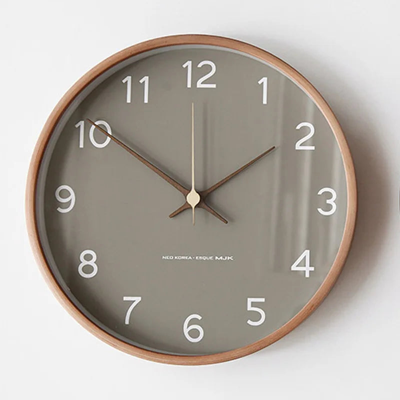 Mogendo | TranscendTime | Wall clock made of wood and glass Gray
