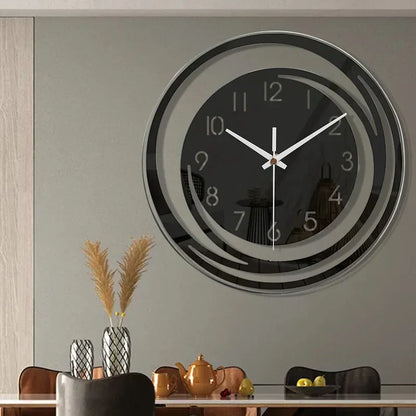 Mogendo | Acrylic Wall Clock - Scandinavian Design - Black - Clock