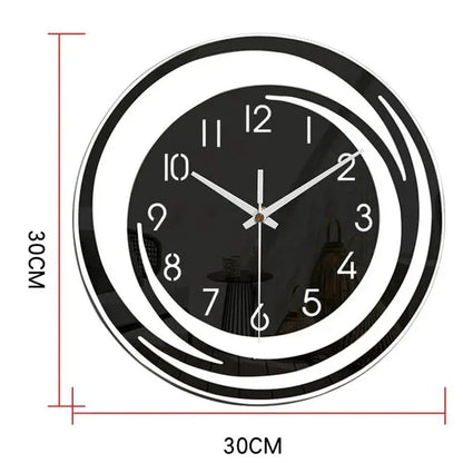 Mogendo | Acrylic Wall Clock - Scandinavian Design - Black - Clock