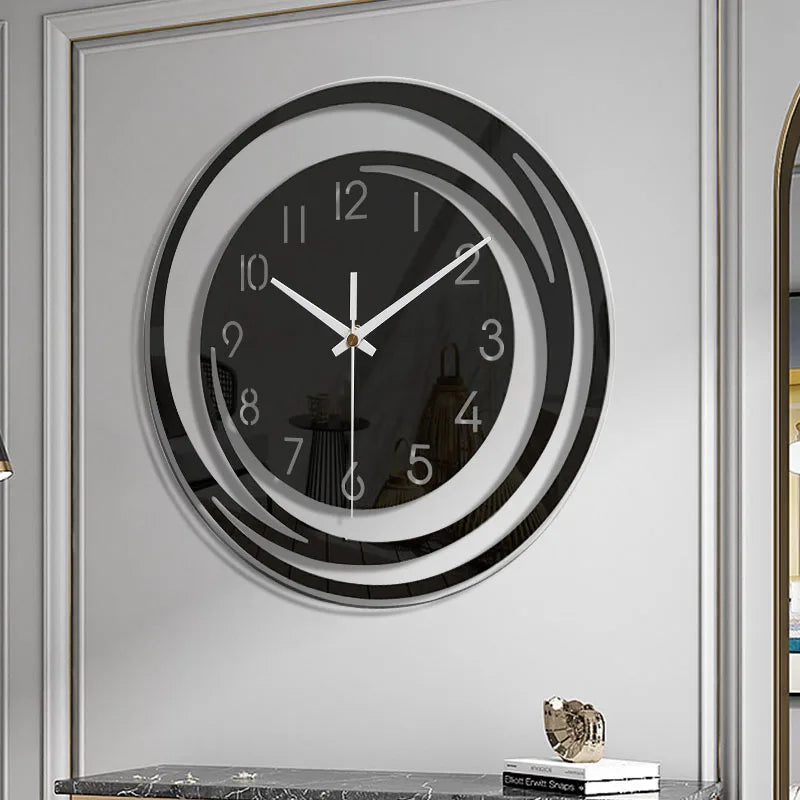 Mogendo | Acrylic Wall Clock - Scandinavian Design - Black - Clock