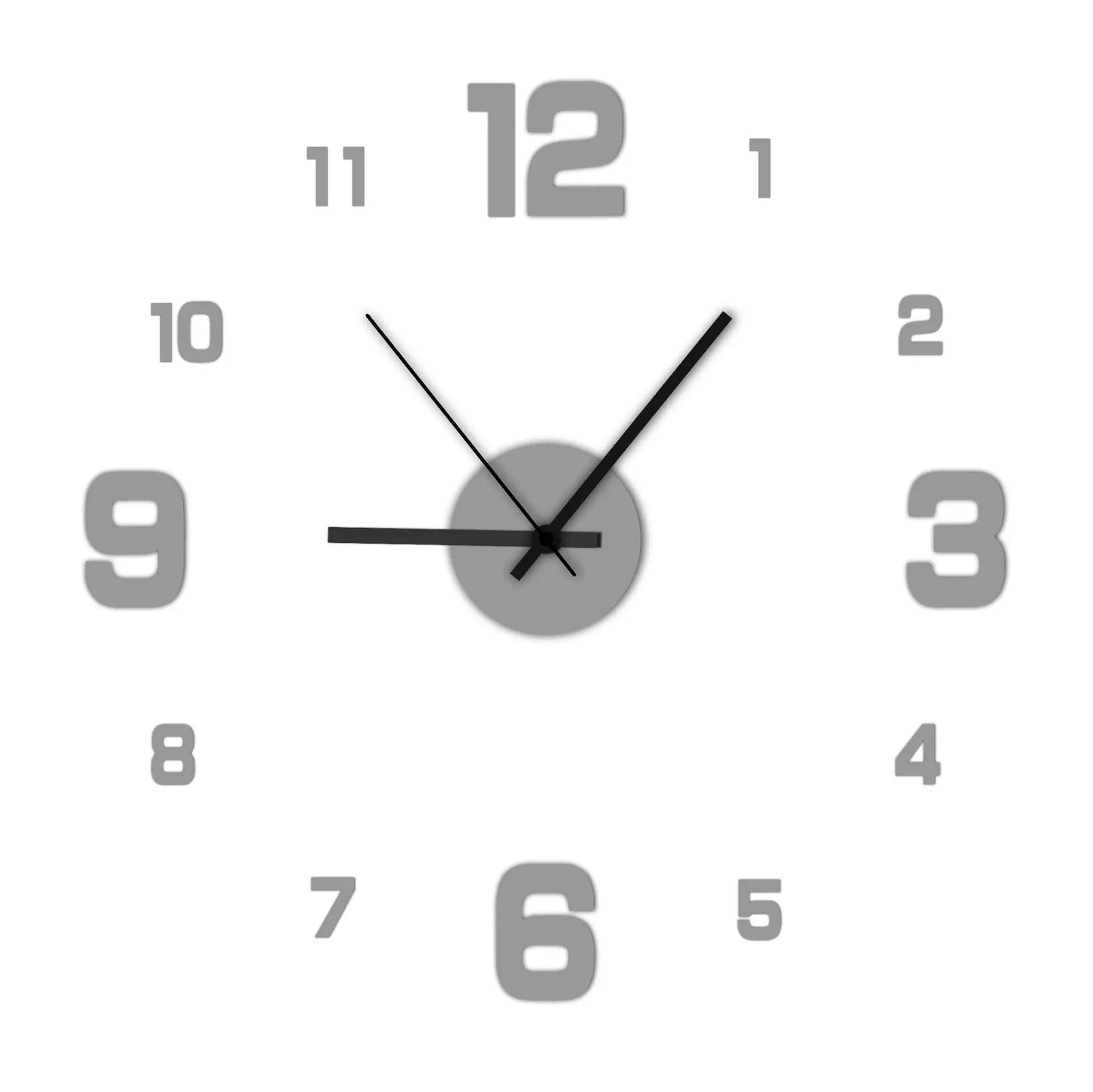 Mogendo | Creative frameless wall clock Silver