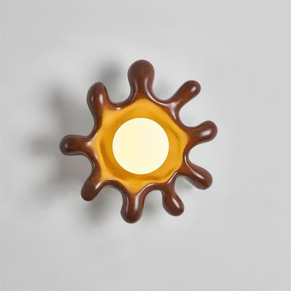 Mogendo | Splova Wall Lamp W 23cm x H 23cm W 9″ x H 9″ Brown