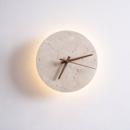 Mogendo | Zegary Travertine Clock Wall Lamp