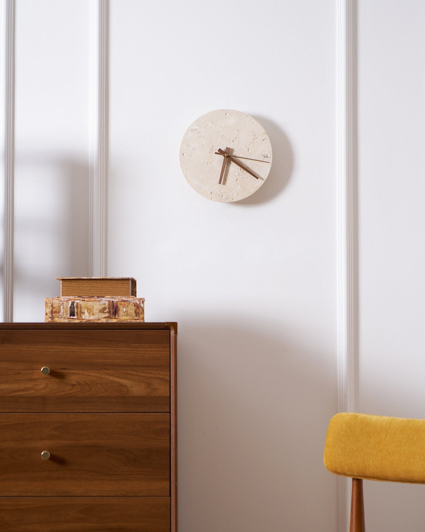 Mogendo | Zegary Travertine Clock Wall Lamp