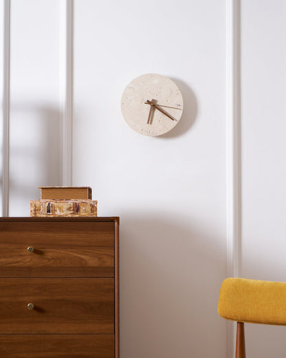 Mogendo | Zegary Travertine Clock Wall Lamp