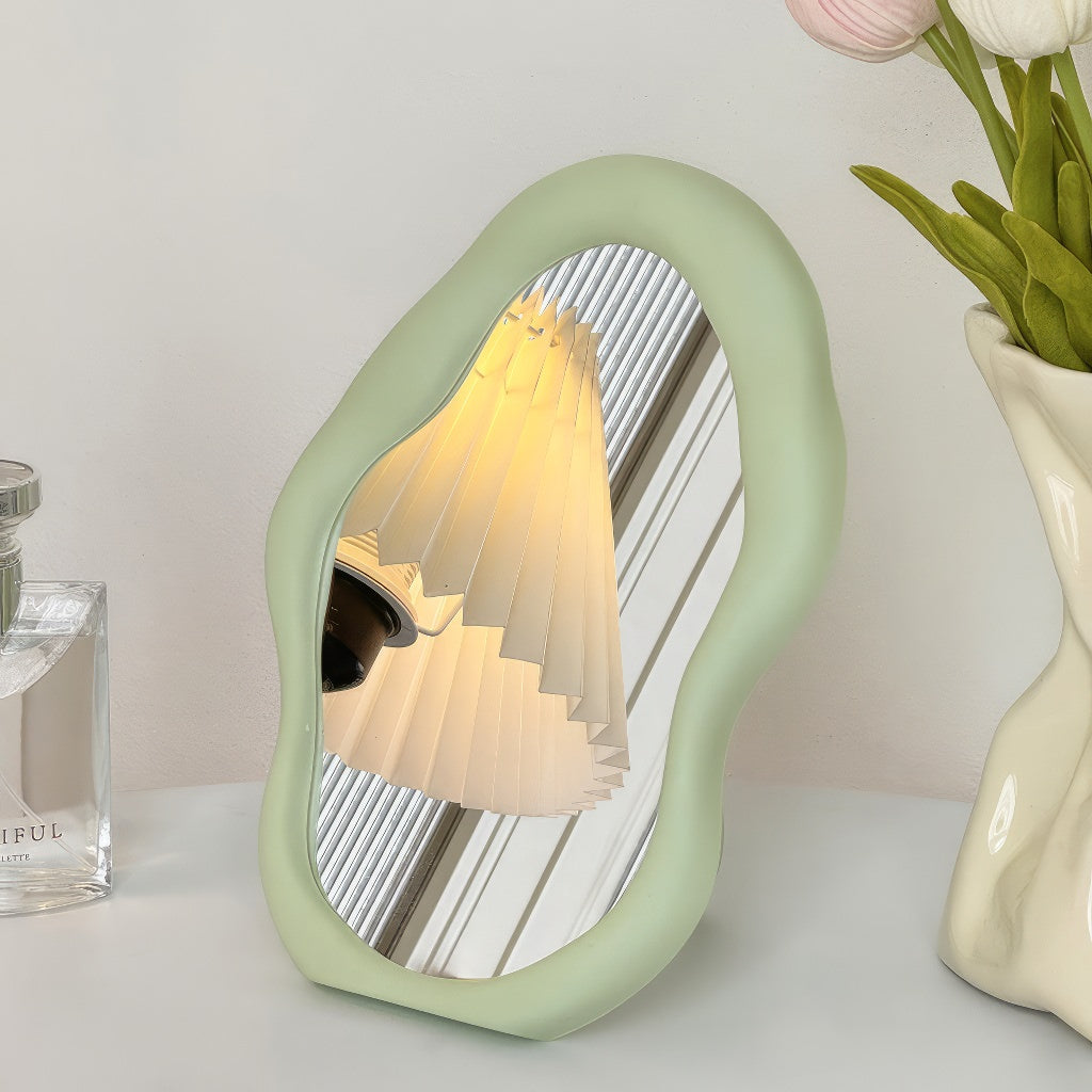 Mogendo | Irregular Blob Makeup Mirror Sage green