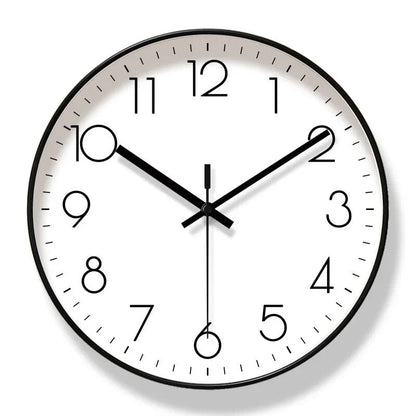Mogendo | Modern Nordic style wall clock Black Frame White Dial