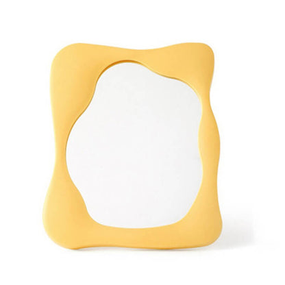 Mogendo | Squiggly Makeup Mirror Yellow Rectangular