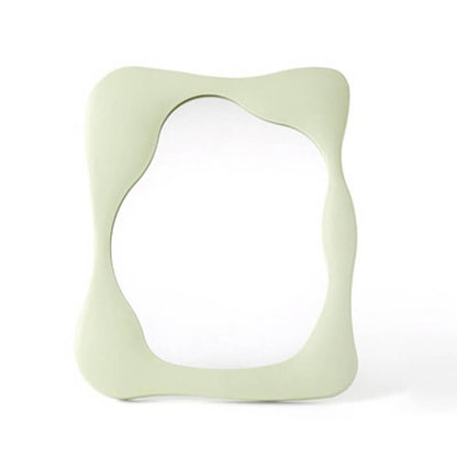 Mogendo | Squiggly Makeup Mirror Green Rectangular