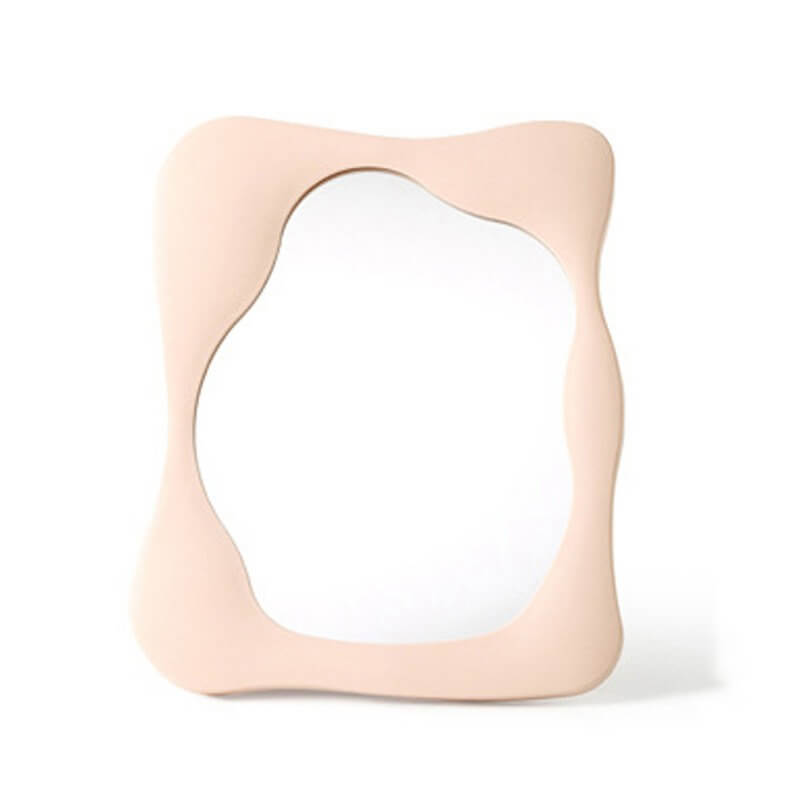 Mogendo | Squiggly Makeup Mirror Rosa Rectangular